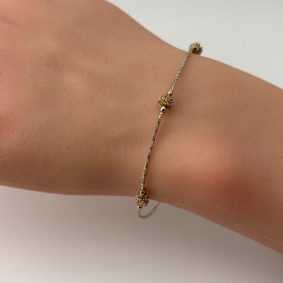 3 Wire Ball Tennis Bracelet - Picture 4 of 6